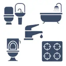 تجهیزات حمام و آشپزخانه